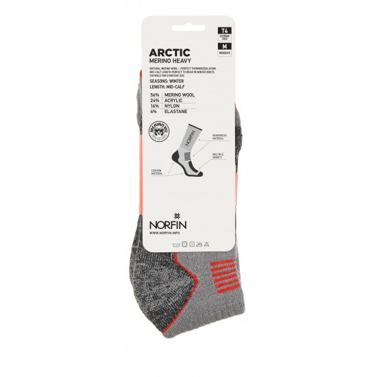 Шкарпетки NORFIN T4M ARCTIC MERINO HEAVY LONG