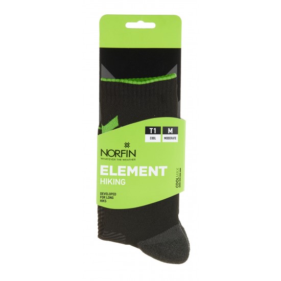Носки NORFIN T1M ELEMENT HIKING COOLMAX CREW.
