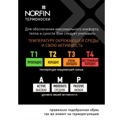 Шкарпетки NORFIN T2M BALANCE WINTER HIKING CREW.