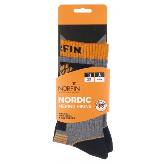 Шкарпетки NORFIN T3A NORDIC MERINO HIKING CREW.