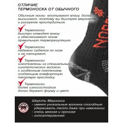 Шкарпетки NORFIN T4A ARCTIC MERINO CREW