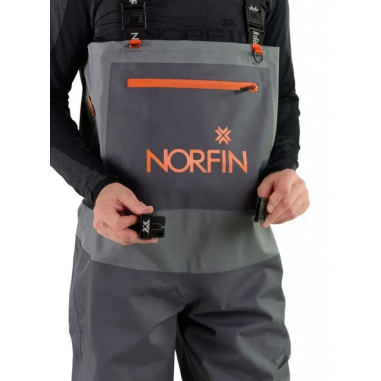Забродний напівкомбінезон Norfin PILOT STOCKINGFOOT GRAY (шкарпетка неопрен)