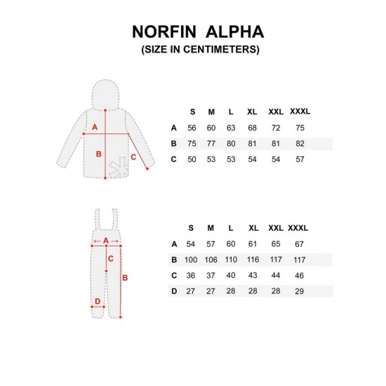 Костюм демісезонний Norfin Alpha р.XL