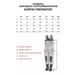 Напівкомбінезон забродний Norfin FreeWater р.40