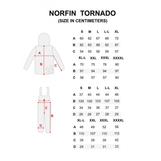 Зимовий костюм Norfin Tornado р.S