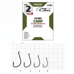 Гачки Cobra CARP сер. CC303 разм.008 10шт.