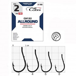 Гачки Cobra ALLROUND сер. CA122 разм. 008 10шт.