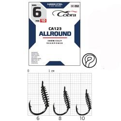 Гачки Cobra ALLROUND сер. CA123 разм. 010 10шт.
