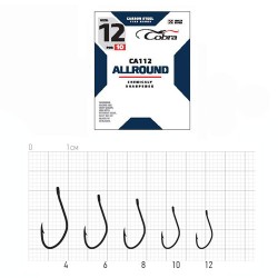 Гачки Cobra ALLROUND сер. CA112 разм.012 10шт.