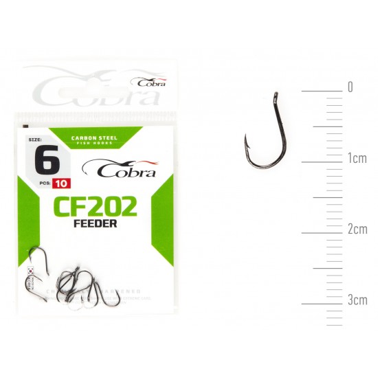 Гачки Cobra FEEDER сер. CF202 разм. 010 10шт.