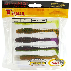 М'яка їстівна приманка LJ Pro Series Tioga 3.9 in (100 мм),5 шт.