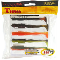 М'яка їстівна приманка LJ Pro Series Tioga 3.9 in (100 мм),5 шт.