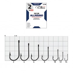 Гачки Cobra ALLROUND сер. CA126 разм. 002 10шт.