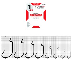 Крючки офсетные Cobra L-WORM сер.2312NSB разм.004 3шт.