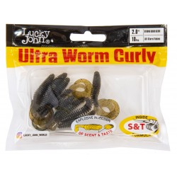 Твистер съедобные искусственные LJ Pro Series ULTRAWORM CURLY CURLY 2,0in (05.00)