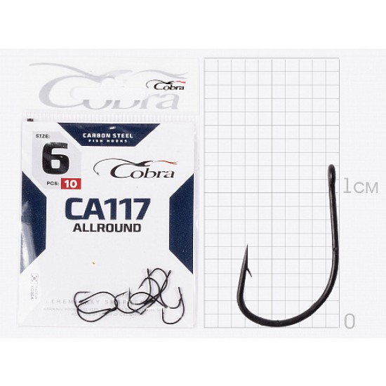 Гачки Cobra ALLROUND сер. CA117 разм. 014 10шт.