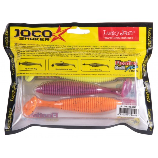 Віброхвіст Lucky John JOCO SHAKER 4.5in (11,43 см),3 шт.